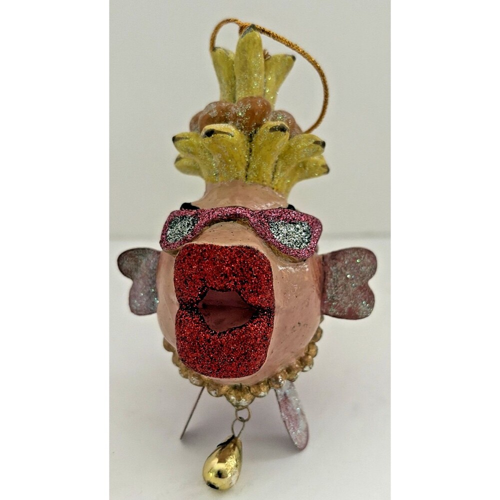 Katherine's Collection Kissing Fish Ornament Tropical Fruit Banana Hat Sunglass